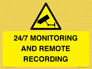 24/7 MONITORING AND REMOTE RECORDING